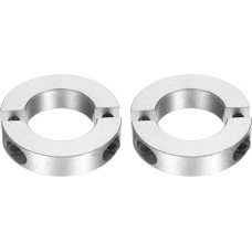 tiekimo žemėlapis Doppelter geteilter Schaftkragen, 20 mm Bohrung, zweiteiliger Klemmkragen, 35 mm Außendurchmesser, 8 mm Dicke, Aluminiumlegierung, Schraubspaltring, 2 Stück