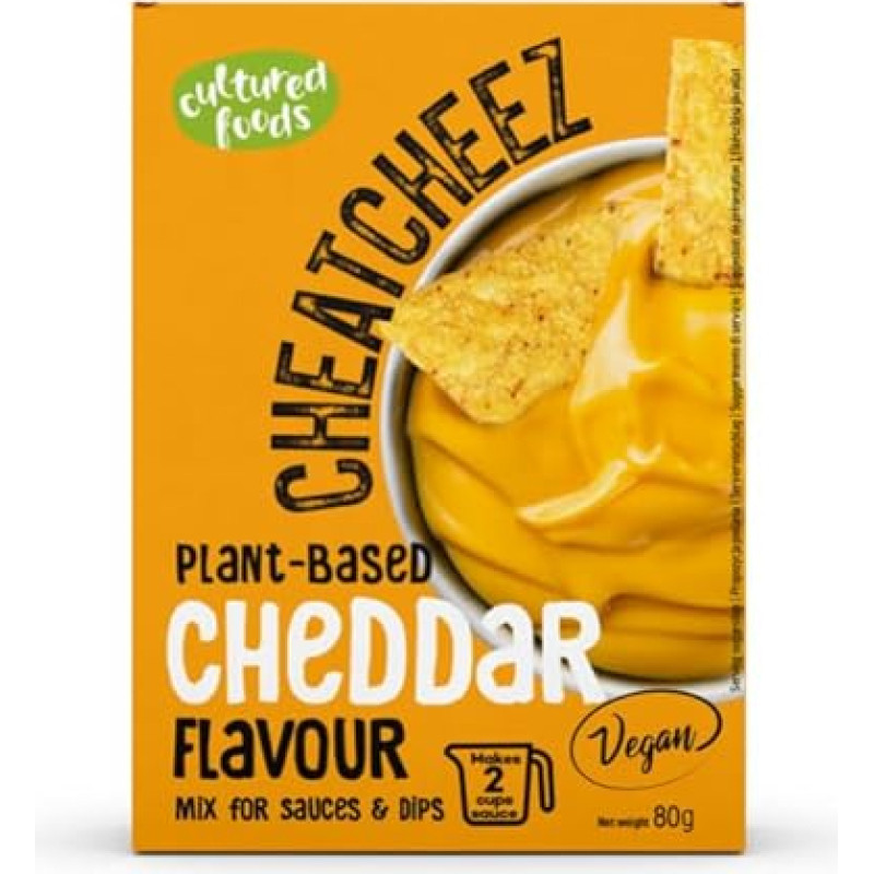 Cultured Foods Cheatcheez veganiškas čederio padažas Be laktozės Be glitimo 2 vnt.