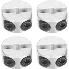 tiekimo žemėlapis Dvigubas Split Shank apykaklė 3mm Bore dviejų dalių spaustuko apykaklė 16mm OD 8mm storio aliuminio lydinio varžtas Split Ring 4vnt