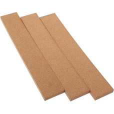 Cabilock Pack of 3 Cork Strips Roll Lanyard Wall Charger Backrest Made of Cork Board Drainage Pipe Filter Hooks Cork Panels Wall Decoration Cork Message Strips Cork Board for Office Coffee