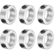 6 vnt. varžtų kaklo rinkinys 14 mm skylės aliuminio lydinio veleno antgaliai 21 mm OD 8 mm pločio ašies įkroviklis, skirtas linijiniam strypo veleno vadovui