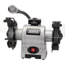 Draper 05095 150mm 370W 230V Bench Grinder with Worklight