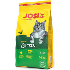 JosiCat Crunchy Chicken (1 x 1,9 kg) | Suaugusiesiems | Aukščiausios kokybės sausas maistas katėms | su švelnia vištiena ir vertingomis riebalų rūgštimis | Powered by Josera | Maistas katėms | Visavertis maistas | Pakuotė po 1 vnt.