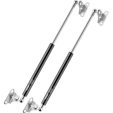 Vepagoo Gas Lift 630 mm 67 N/7 kg, Universal Adjustable Heavy Duty L Type Gas Pressure Damper Hydraulic Gas Spring for Toolbox, Motorhome, Cabinet Doors and Other Individual Applications, Pack of 2