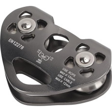 Aliuminio -Zipline -Riemenscheibe mit Doppelwagen für Rock Clim und Mountainee - Hochgeschwindwindigkeits -Dual -Riemenscheibensystem für Outdoor S