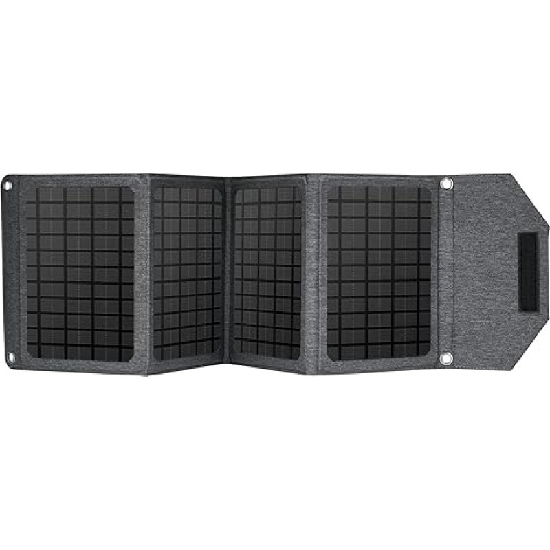 Sonnenkollektor, Solarpanel 18W 24W 30W Schnellladung Solar Falttasche Tragbares Handy Camping Outdoor Ladeschatz Photovoltaik(30W)