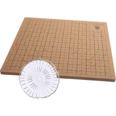 Gadpiparty Makramee-brett Aus Kork Mit T-stift Aus Rostfreiem Stahl Zum Abmessen Von Armbandprojekten Befestigen Von Knotenarbeiten Für Basteln Kunsthandwerk Für Begeisterte