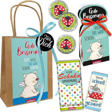 STEINBECK Pasveikimo dovanų rinkinys Šokoladiniai saldainiai Sveikatos dovana Sveikatinimo linkėjimai