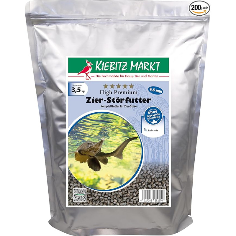 Kiebitz Markt High Premium Zier-Störfutter Teichfischfutter (3,5 kg)