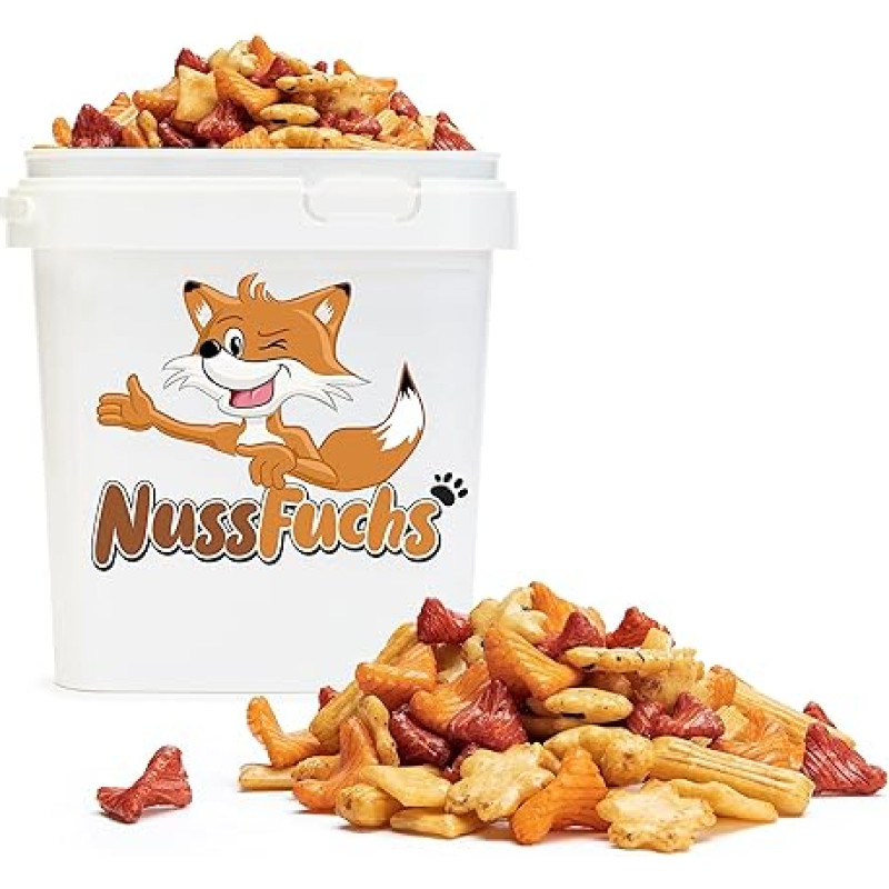 Asia Fuji Rice Cracker Mix 1 kg Salty & Spicy with Soy Sauce & Fine Pepper Flavour Crispy Rice Crackers Snack Mix – Ideal for in Between (1 kg)