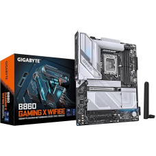 GIGABYTE B860 Gaming X WIFI6E Motherboard - Intel Core Ultra CPUs, 12+1+2+1 Phase VRM, up to 9066MHz DDR5, 1xPCIe 5.0 + 2xPCIe 4.0 M.2, 2.5GbE LAN, WiFi 6E, USB4