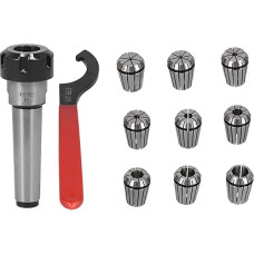 ER25 Spring Clamps Morse ER25 Spring Clamps Morse Taper Collet Chuck Holder Taper Connection Shaft with ER Wrench Morse Taper Tool Holder for Industrial