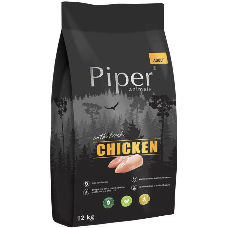 DOLINA NOTECI Piper Animals su vištiena - sausas šunų maistas - 12 kg