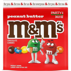 M&M's Peanut Butter - Peanut Butter - Party Pack Bag USA (963.9 g - 34 oz)