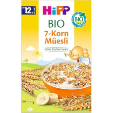 HiPP Bio Müesli 7 Grain Muesli, 200 g, Pack of 8 (8 x 200 g)