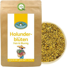 Džiovinti šeivamedžio žiedai 250 g - saldoko skonio miglota šeivamedžio žiedų arbata - Peppermintman