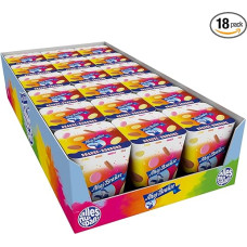 Frigeo Ahoj-Brause Sweets - Fruit Sweets in Four Tingling Sweet and Sour Flavours Efferent Drops for Sucking with Fruit Flavour, Vegan, in Storage Pack, 18 x 125 g