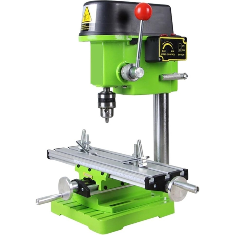 YQVEOT Tischbohrmaschine 480W Multifunktions-Bohrmaschine Mit Variabler Geschwindigkeit, Haushalts-Kleintischbohrmaschine, Elektrische Fräsmaschine, Bohrwerkzeug(Sku2)