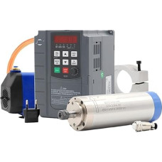 Wassergekühlter Spindelsatz 800 W, 4-teiliges Lager 65 x 195 mm & 1,5 kW Wechselrichter & 65 mm Halterung & 75 W Wasserpumpe