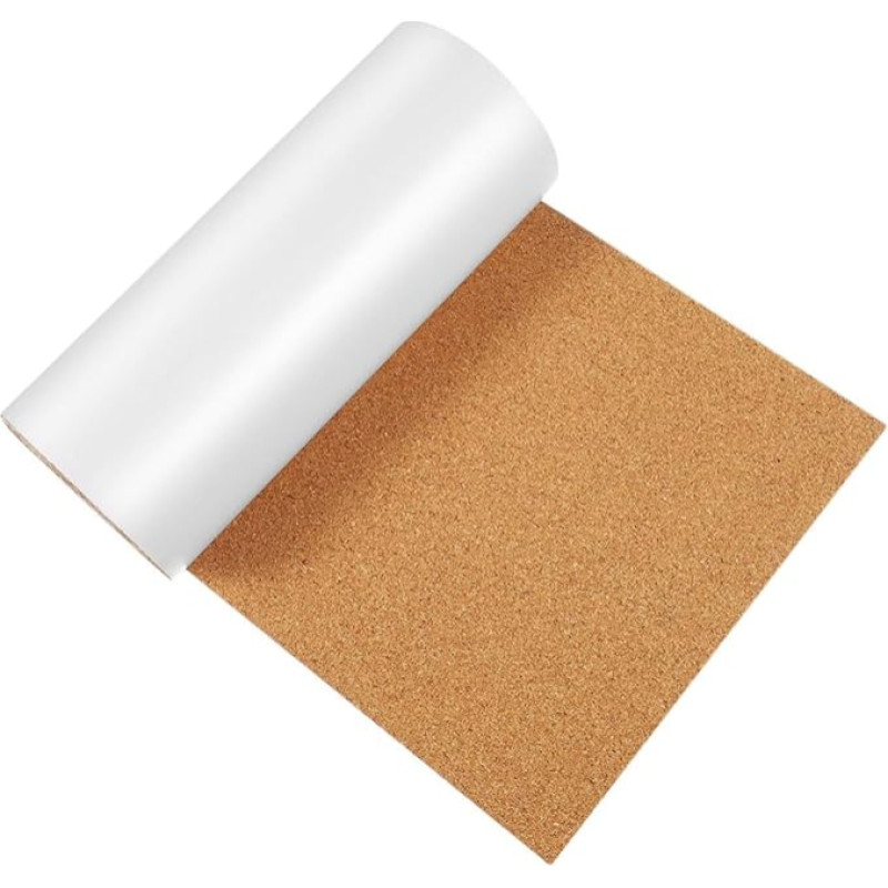 LAPYAPPE Selbstklebende Korkrolle Flexible Korkmatte für Diy Bastelarbeiten Wanddekoration und Möbel Kinderfreundliche Tafeloberfläche Schallabsorbierend und