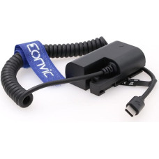 Eonvic LP-E6 Dummy Battery to USB Type-C PD Power Cable Dummy Battery Coupler Adapter Replacement Cable for Canon EOS 70D 7D 60D 6D 5D Mark II III