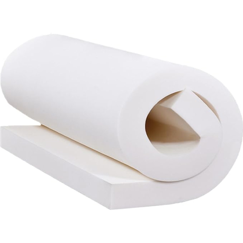 Polsterschaumplatte für Kissen, hochdichter, fester Schaumstoff für Innenbereich, Esszimmer, Sofa, Haustierbett, Fenster, Sitzpolster, Stuhl, Schaumstoffpolsterung, zuschneidbar, weißer Schaumstoff