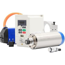 Spindel 1,5 kW ER16 80 mm wassergekühlte Spindel 4-teilige Lagergeschwindigkeit 0-24.000 U/min & 1,5 kW VFD & 80 mm Halterung & 75 W Wasserpumpe