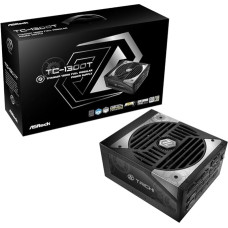 ASRock TC-1300T maitinimo šaltinis 1300W 80 Plus Titanium 135mm modulinis PCI-E 5.1 (12+4pin) x2, PCI-E (6+2pin) x8, SATA (5-pin) x9