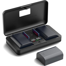 LIFEMOI D-LI90 (1600mA) Camera Battery Multifunctional Charger Set (Includes Two Batteries) Compatible with Pentax K1II K7 K7D K5 K5D K5I K5IIS K3 K3II K3III K1 K01 645D 645Z Cameras