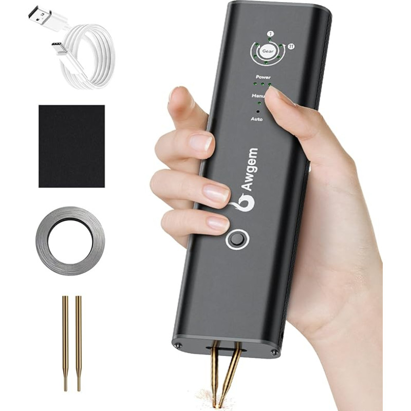 Nešiojamasis rankinis taškinis suvirintuvas Dvigubas impulsas 11 greičio nustatymų