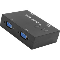 VGA Switch 2 in 1 Output 2 PC to 1 Monitor VGA Switch Box Support VGA/XVGA/SVGA/UXGA/Multi Sync Divider VGA Adapter Resolution