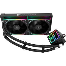 TR Frozen Infinity 240 BLACK Dvigubas PWM ventiliatorius su 2000 aps/min CPU aušintuvu Aio Desktop, skirtas AM4 / AM5 ir Intel LGA1150 1151/1200 / 2011/1700 / 1851 vandens aušintuvui