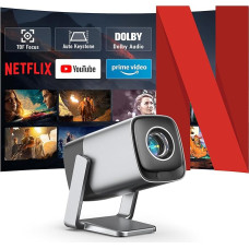 Netflix Official & Real-time Focus: XuanPad Mini Projector with 1080P & 4K Support, Auto Keystone