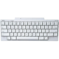 HHKB Professional Hybrid Type-S Snow Keyboard, balta, belaidė mechaninė 60 % kompaktiška klaviatūra, nešiojamas tylus klavišų jungiklis, 