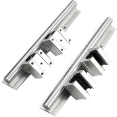 PWQBABJWL Professionelle 1200 mm - 1800 mm, 2 Sätze Linearschiene SBR20, Linearführung, 20 mm Linearschienen, 4 Stück SBR20UU Kugellagerblock, CNC-Fräser(1300mm)