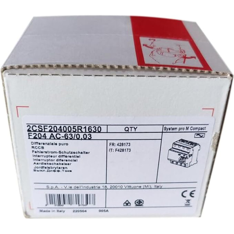 F204 AC-63/0.03 10071589 Neu und versiegelt in Box F204 AC63/0.03 10071589 Skubiai