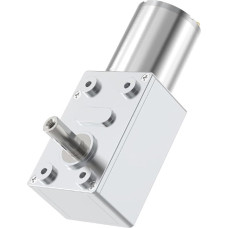 Schneckengetriebe, JGY370 DC 6V 12V 24V Drehzahlminderer mit hohem Drehmoment, Metall-Schneckengetriebemotoren, umkehrbarer Schneckengetriebemotor mit niedriger Geschwindigkeit, für 3D-Druckerroboter