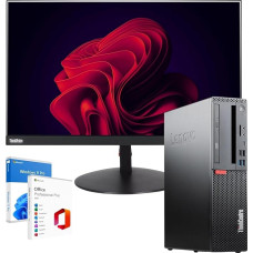 Lenovo Workstation Complete PC Desktop Intel Core i5-8400 iki 4,60 GHz RAM 16 GB SSD 512 GB Monitorius 27 colių ThinkVision FullHD Wifi Win 11 Office 2021 Professional Garantija 36 mėn.