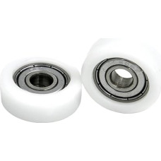 SAHUL OD 32mm Pom padengtas guolio diskas su 6000Z 10x32x10mm BS600032-10 Biuro baldų ir oro įrankių stalčių plastikinis guolis Joyous (spalva : balta, dydis : 5 vnt.)