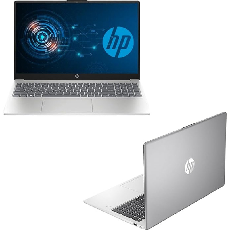Nešiojamasis kompiuteris HP 250 G10 N100 iki 3,4 GHz 15,6 colių FHD SSD M.2 512GB RAM 16GB Ddr4 Hdmi WiFi Bluetooth Usb3.0 Windows 11 Pro Pirštų atspaudų apšviesta klaviatūra Italija Garantija