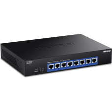 TRENDnet, TEG-S708 8-Port 10G Switch, 8 x 10G RJ-45 Ports, 160 Gbps Switching Capacity, Rack Mount, 10 Gigabit Network Ports - Black