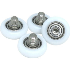10pcs 22mm POM Bolt Pulleys with M6 Screws BSR69622-7C1L6M6 22x7mm POM Pulleys for Cabinet Sliding Doors