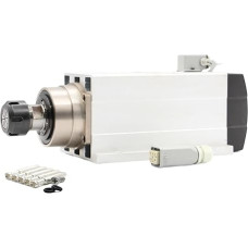 6,0 KW luftgekühlte Spindel ER32 300Hz 220v / 380v mit Montageflansch 4 Keramikkugellager mit Genauigkeit 0,01mm(380V)