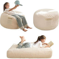 MAXYOYO Bean Bag Chair Bed for Kids, Convertible Bean Bag, Folds from Lazy Chair to Floor Mattress Bed, Filled Floor, Sofa, Couch for Boys and Girls, High Density Foam Filling
