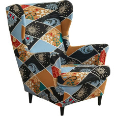 WJHDWYD Įtempiami sparno kėdės užvalkalai, 1 sėdimos vietos užvalkalai sparno kėdei, 2 dalių užvalkalai sparno kėdei (C3)