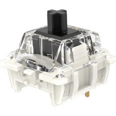 kutethy Gateron G Black Pro 3.0 jungikliai su 3 kontaktų RGB SMD linijiniais jungikliais, skirti žaidimų mechaninei klaviatūrai (72 vnt., Pro Black 3.0)