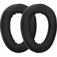 kwmobile 2 x ear pads compatible with Hifiman Edition X/Edition XS/Ananda / HE1000 / Arya padding - headphone pads made of faux leather for over-ear headphones