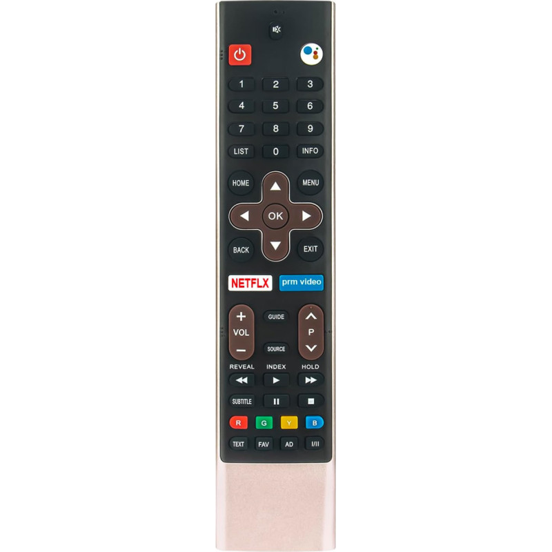 VINABTY Remote Control Replacement for METZ RMG2A Android TV S9A62A 539C-267706-W050 43DQ3652A 49DQ3652A 58DG2A52B 50DG2A52B 65DS9A62A 65DQ3652A 55DG2A52B 2B 55DSDS9A62A 55DQ3652A Remote Controller