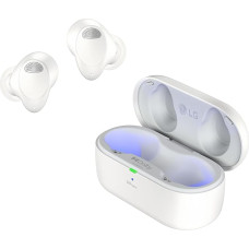 LG TONE Free T90S In-Ear Bluetooth Headphones with Dolby Atmos Sound, Meridian Technology, ANC (Active Noise Cancellation), UVnano & IPX4 Splash Protection - White