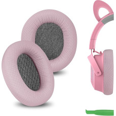 Geekria Comfort Mesh Fabric Replacement Ear Pads for Razer Kraken Kitty V2 Pro, Barracuda, Barracuda X Headphones Ear Cushions, Headset Earpads, Ear Cups Cover Repair Parts (Pink)